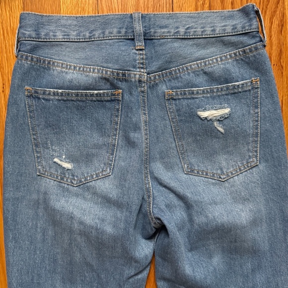 we the free free people distressed blue denim jeans size 25 regular high rise - Picture 7 of 7